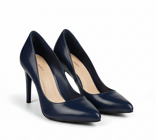 Leather Closed Toe Heels – Timeless Elegance