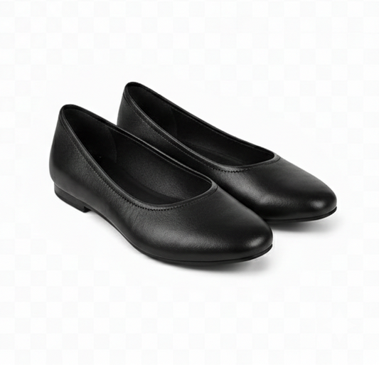 Leather Flat Pumps – Timeless Minimal