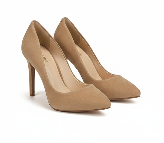 Suede Closed Toe Heels – Refined Elegance