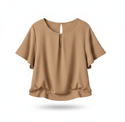 Short Sleeve Blouse – Elegant Minimal