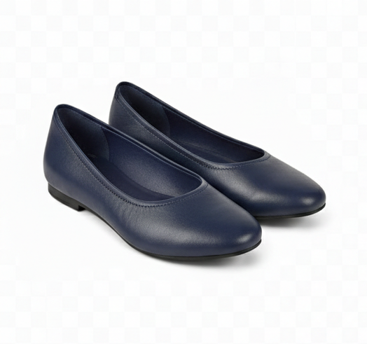 Leather Flat Pumps – Timeless Minimal