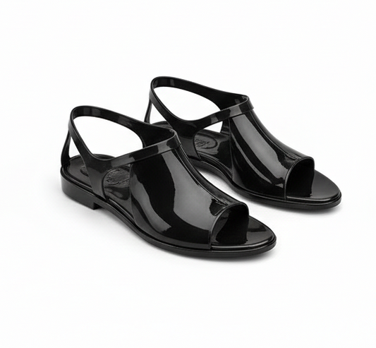 Plastic Flat Sandals – Modern Utility