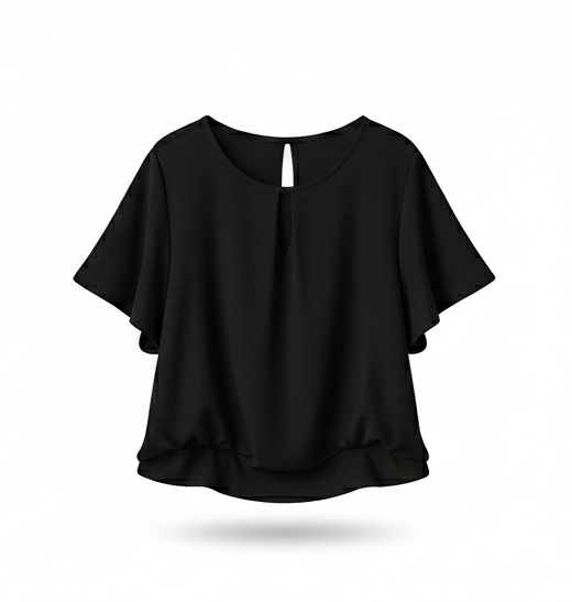 Short Sleeve Blouse – Elegant Minimal