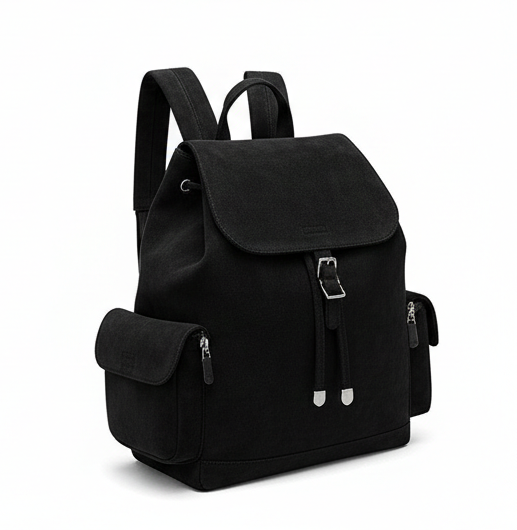 Suede Backpack – Modern Minimalist