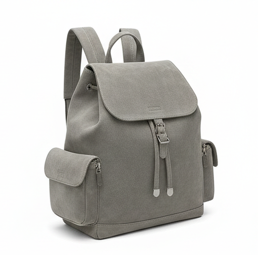 Suede Backpack – Modern Minimalist