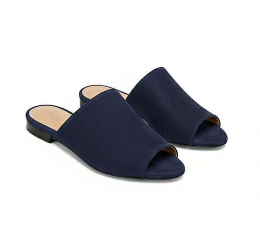 Suede Flat Sandals – Effortless Minimal