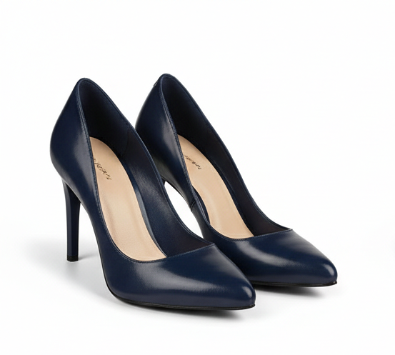 Leather Closed Toe Heels – Timeless Elegance