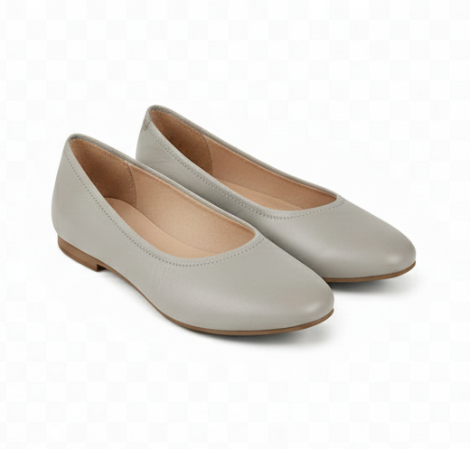 Leather Flat Pumps – Timeless Minimal