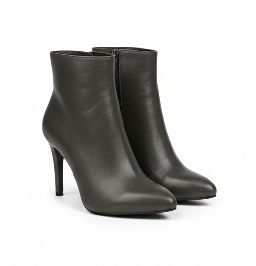 Leather Ankle Heel Boots – Modern Edge