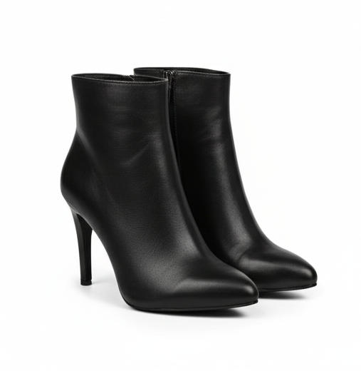Leather Ankle Heel Boots – Modern Edge