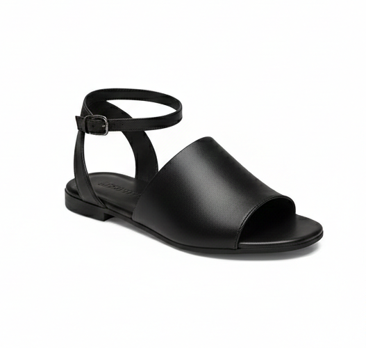 Leather Flat Sandals – Timeless Minimal