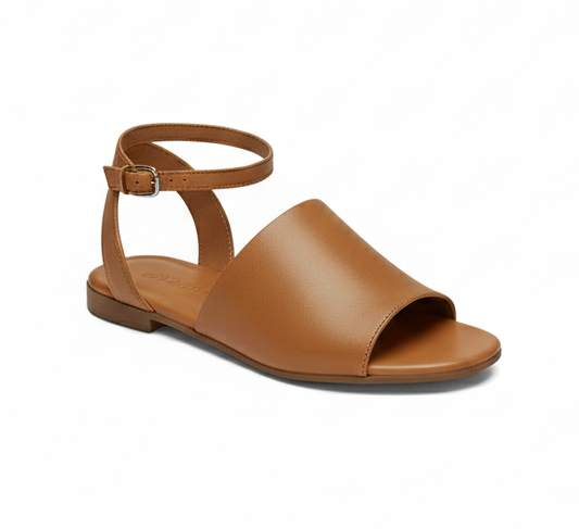 Leather Flat Sandals – Timeless Minimal