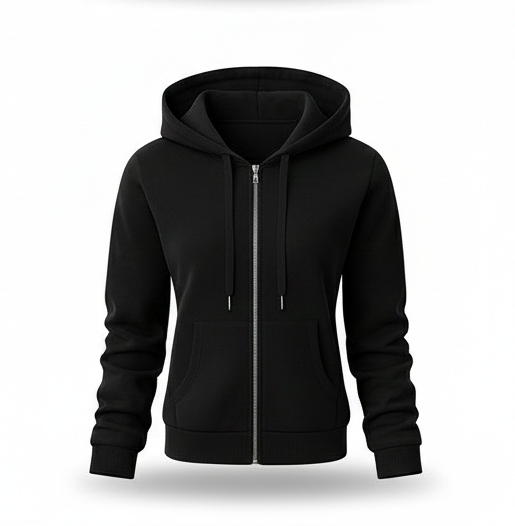 Zip-Up Hoodie – Minimalist Comfort