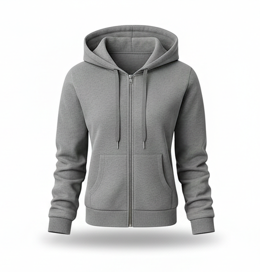 Zip-Up Hoodie – Minimalist Comfort