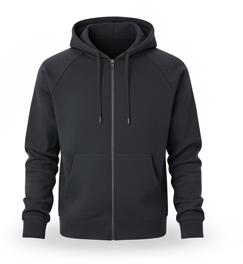 Zip-Up Hoodie – Minimalist Comfort