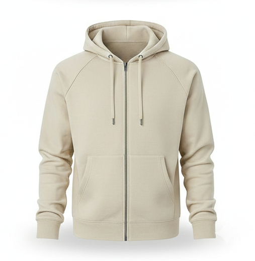 Zip-Up Hoodie – Minimalist Comfort