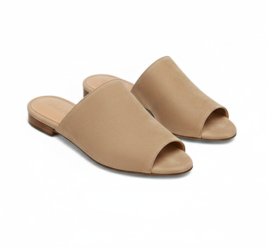 Suede Flat Sandals – Effortless Minimal