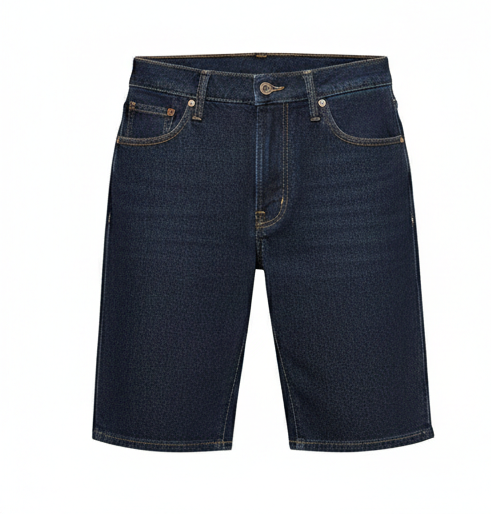 Wide-Leg Denim Shorts – Modern Minimalist