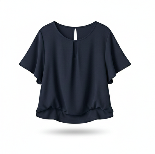 Short Sleeve Blouse – Elegant Minimal
