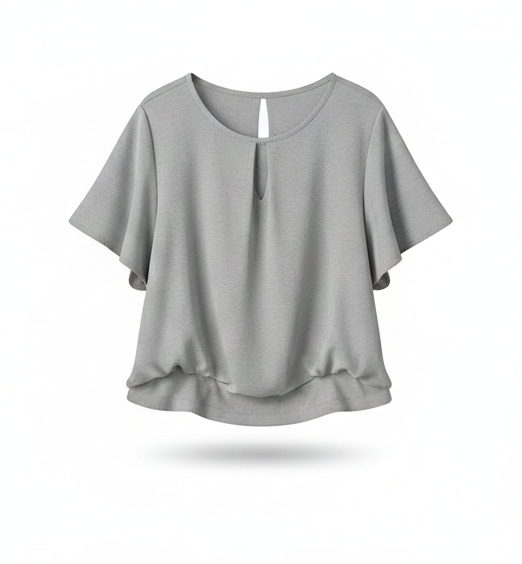 Short Sleeve Blouse – Elegant Minimal