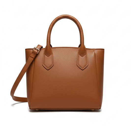 Compact Leather Tote – Minimalist Elegance
