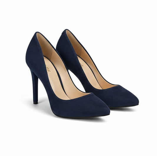 Suede Closed Toe Heels – Refined Elegance