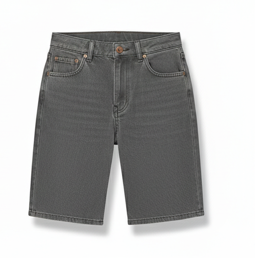 Fitted Denim Shorts – Modern Minimalist